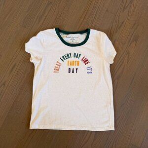 Madewell Treat Every Day Like It's Earth Day TShirt Size Small